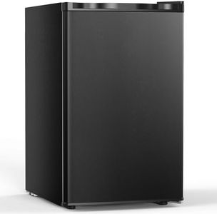 COWSAR Small Mini Freezer, 3.0 Cu.Ft Mini Upright Freezer, Compact Standing Deep Freezer with Adjustable Thermostat, Removable Shelves & Reversible Door, Fast Cooling for Office, Dorm, Garage, Black
