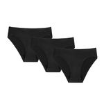 KNIX Kt Light Leakproof No-Show Bikini, Period Underwear for Teens, Machine Washable, Black, X-Small (3 Pack)