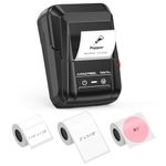 SUPVAN T50M Pro Bluetooth Label Maker Machine with 3 Tapes, Wide Waterproof Label, Versatile App with 40 Fonts and 450+ Icons, Inkless Labeler for Home, Kitchen, School, Office Organization, Black