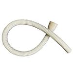 MTR Waste Pipe 3 feet (36 inch) Flexible PVC White Hose Pipe for Bathroom Wash Basin Kitchen Sink Heavy Duty 1 1/4" Drain Hose/Outlet Tube Connector (1)