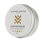 Sandalwood Leather Balm 50g by Clothes Doctor Leather Care Rehydrate Soften and Protection Garments Bags Sofas Cars Furniture Seats