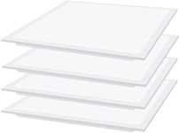 4 Pack 2X2 FT LED Flat Panel Light,5000K 45W with 5800 lumens Recessed Edge-Lit Troffer Fixture,Drop Ceiling Flat LED Light Panel,0-10V Dimmable ETL Listed 2x2 Led Light Fixture