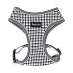 AllPetSolutions Dog Harness - Cool Pet Vest with Back D-Ring for Dog Lead Clips - Mesh Fabric Puppy Harness with Soft Padding - Training Stuff, Supplies for Small, Medium, Large Dogs - S, Grey Pattern