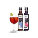 Swa Artisanal Syrups - Gin Cocktail Mixers Combo, 100% Natural, Makes 24-30 Drinks, Pack of 2 Syrups (250ml x 2)