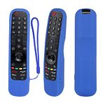 YiBiChin TV Remote Control Case Cover for LG AN-MR23GN(2023) MR21GA(2021) MR22GA (2022), Non-Slip Silicone Cover, Washable - Blue