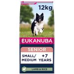 Eukanuba Complete Dry Dog Food for Senior Small and Medium Breeds with Lamb and Rice 12 kg