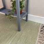 Second Nature Online Pale Green Hush Soft Cotton Rug Hand Loomed and GoodWeave Certified Large 120 cm x 180 cm