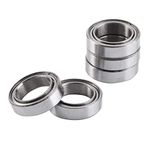 Deep Groove Ball Bearings, 10pcs 6700ZZ Double Shielded Thin Section Miniature Ball Bearing 10x15x4mm Thin Wall Ball Bearings