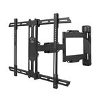 Kanto PS350 Full Motion Articulating TV Wall Mount for 37-inch to 60-inch TVs | Low Profile & 22" Extension | VESA Compatible up to 600x400 | Black