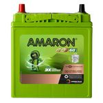 Amaron Go Series Hi Life Car Battery - Go - Go 38B20L with Warranty- 60 Months (30 Months Free + 30 Months Pro Rata),12 Volt