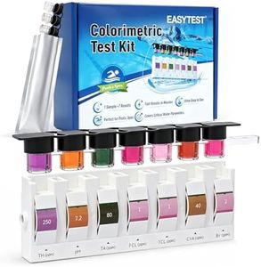 EASYTEST 7 in 1 Pool Test Kit, Accurate Test Kits for Pool, Spa & Hot Tub