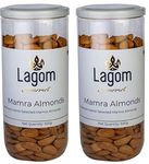 Lagom Gourmet Mamra Almonds 1 Kilogram All Natural No Preservatives No Additives Gluten Free Vegan Plant Based Non Gmo Nuts Dry Fruits Mamra Badam Mamra Giri