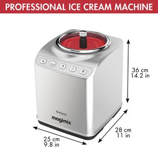 Magimix Gelato Expert Ice Cream and Dessert Maker – Stainless Steel