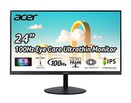 Acer ‎SB242Y EBI 23.8" Full HD (1920 x 1080) Widescreen IPS Ultrathin Monitor |AMD FreeSync | 1ms (VRB) | 100Hz Refresh | 1 x HDMI & 1 x VGA | HDMI Cable Incl.