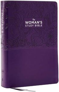 Kjv, the Woman's Study Bible, Purple Leathersoft, Red Letter, Full-Color Edition, Comfort Print: Receiving God's Truth for Balance, Hope, and Transformation