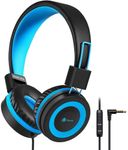 iClever Kids Headphones, Childrens Headphones for Boys, 85/94dB Volume Limited, Stereo Sound, Foldable, Untangled Wires, 3.5mm Jack for School/Travel