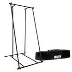 Gravity Fitness Pull-Up Bar - Portable Pull-Up Rack Home Gym Equipment, Calisthenics, & Bodyweight Training - Adjustable Pull-Up Rack & Dip Station (with Extension) (With Bag & Extension Kit)