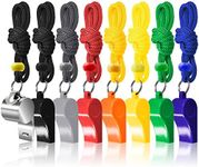 8 Packs Coaches Referee Whistles wi