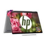 HP Envy x360, Enhanced by AI, AMD Ryzen 5 8640HS, 14-inch (35.6 cm), WUXGA, 16GB LPDDR5, 512GB SSD, AMD Radeon Graphics, 5MP IR Camera, Poly Studio (Win 11, MSO 2021, Silver, 1.44 kg), fa0038AU