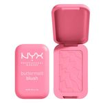 NYX Professional Makeup Buttermelt Blush, Buttery Soft Powder Blush, Up to 12 H Wear, Fade & Transfer Resistant, With Mango, Almond & Shea Butters, Shade: Butta Together