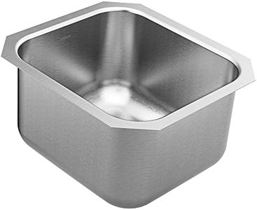 Moen GS18442 1800 Series 16.5-inch 18 Gauge Undermount Single Bowl Stainless Steel Kitchen or Bar Sink