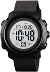 OLAZONE Boys Digital Watch Big Youth Sports Waterproof Military Back Light Teenager Watch 1428, Black, Digital