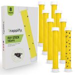 Trappify Hanging Fly Traps Outdoor: Fruit Fly Traps for Indoors | Fly Catcher, Gnat, Mosquito, & Flying Insect Catchers for Inside Home - Disposable Sticky Fly Trap for Indoor House Pest Control (8)