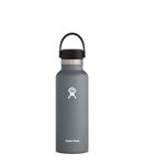 Hydro Flask Standard Mouth Water Bottle, Flex Cap - 18 oz, Stone