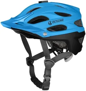 Bosoar Mountain Bike MTB Helmet,Road Bicycle Helmet with Camera Mount and Detachable Visor for Adult Men Women Youth