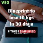 Weight loss simplified 30 days to lose 10 kgs veg diet: veg diet plan