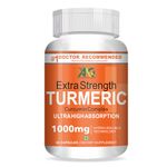 ANC Turmeric 1000mg With Ultra High Absorption, Joint Support Supplement, Extra Strength Tumeric (60 Capsules)