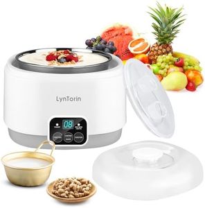 LynTorin Yogurt Maker, Multi Function Automatic Yogurt Maker Machine with Constant Temperature Control & Timer, 34oz Digital Yogurt Makers with Stainless Steel Inner Pot, Natto Maker Rice Wine Maker