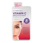 Skin Republic Vitamin C Brightening Sheet Face Mask | Helps brighten and even skin tone | For a Radiant Complexion (Pack of 1)