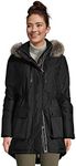 Lands' End Wms Expedition Down Parka Black Regular Medium, Black, Medium