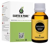 Earth N Pure Safflower Oil for Body Massage, Skin Care, Nails and Hair Growth | 50 ML