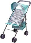 Adora Baby Doll Stroller with Fun Design, Adjustable Sun Cover, Doll Accessory Storage and Removable Stroller Seat That fits Dolls up to 18", Birthday Gift for Ages 3+ - Zig Zag Medium