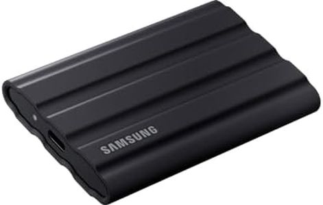 Samsung T7 Shield Portable SSD 1 TB - USB 3.2 Gen.2 External SSD Black (MU-PE1T0S/EU)