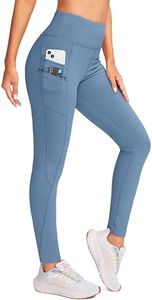G Gradual Women's Fleece Lined Winter Leggings with Pockets Water Resistant High Waisted Thermal Warm Pants Running Hiking(Slate_Blue,XS)