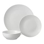 Glazed White Stoneware Dinnerware S