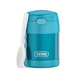 Thermos Kids Fun Tainer Food Jar 0.30 L, Ocean Teal, Thermal Container for Food with Spoon for Children, 5 Hours Hot / 7 Hours Cold, Absolutely Leak-Proof for Soup, Cereal, Breaks