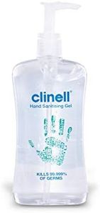 Clinell GCIHS500 Hand Sanitiser Gel - Dermotologically Tested, Kills 99.99% of Germs, Quick and Kind to Skin, No Stickiness - 500ml bottle
