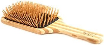 BASS BRUSHES Bamboo Wood Hair Brush Large Square Paddle