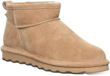 BEARPAW Women's Shorty Multiple Colors | Women's Ankle Boot | Women's Slip On Boot | Comfortable Winter Boot, Iced Coffee, 5 UK