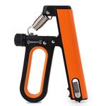 Boldfit Heavy Hand Gripper 120 Kg Adjustable Professional Hand Grip Strengthener With Counter Hand Grip Exerciser For Gym Handgrip For Men & Women Hand Exercise Equipment Power Gripper - BlackOrange