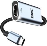 Boreguse USB C to HDMI 2.1 Adapter[8K@60Hz,4K@144Hz], Type C to HDMI 2.1 Adapter[48Gbps/HDCP2.3/HDR], Thunderbolt 3/4 to HDMI Converter/Thunderbolt 4 to HDMI 2.1 for Laptop, Tablet,iPhone 15 Series