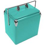 Creative Outdoor Distributor Stainless Steel Legacy Cooler w/Built-in Bottle Opener - Insulated Ice Chest Vintage Design, Green