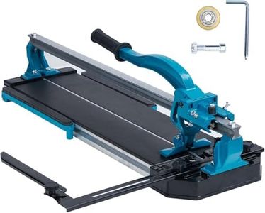 GarveeTech 48in blue 48 inch Manual Tile Cutter - Precision Cutting, Infrared Accuracy, Tungsten Carbide Wheel, Anti-Skid Feet, Construction