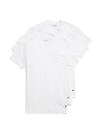 POLO RALPH LAUREN Men's Classic Fit Cotton V-Necks Big and Tall 3-Pack, White/Cruise Navy, 1X Tall