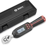 VANPO 3/8-Inch Drive Digital Torque Wrench, 2.2-44.3 Ft-lbs/3-60Nm, ±2% High Accuracy Small Electronic Torque Wrench with Preset Values, Buzzer and LED Notification for Bike, Motorcycles