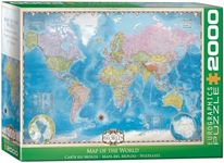 EUROGRAPHICS Map of The World 2000-Piece Puzzle (8220-0557)